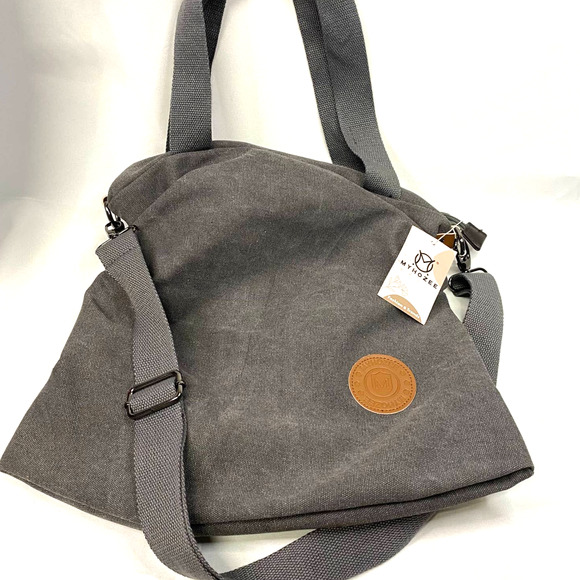 MYHOZEE Canvas Crossbody Bag Women, School Bag, Travel Bag, Purse Handbag - Picture 11 of 12